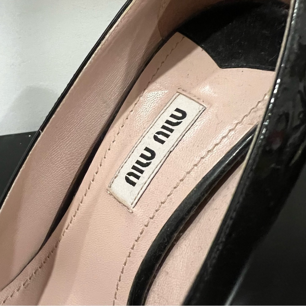 Miu Miu Patent Cap Toe Block Heels - image 3